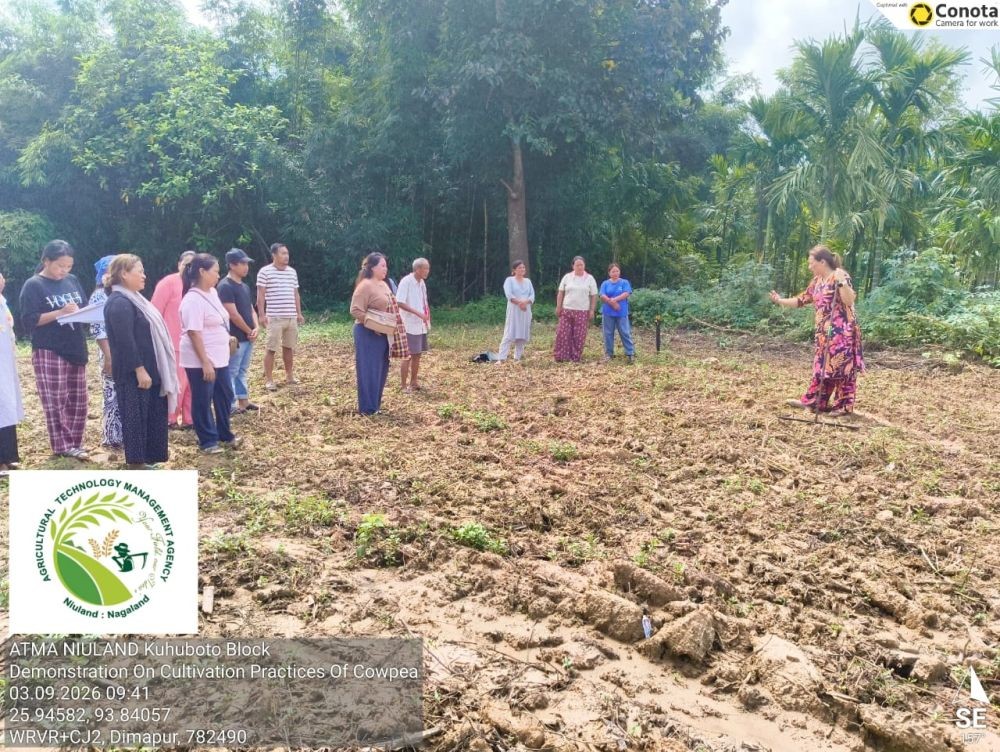 Farmers partake in the training programme held at Luzheto village in Kuhoboto Block on September 3.