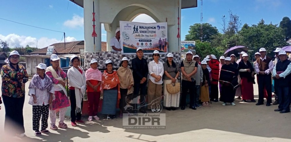 Officials along with participants during a special programme for senior citizens held at Shamator on September 22. (DIPR Photo)