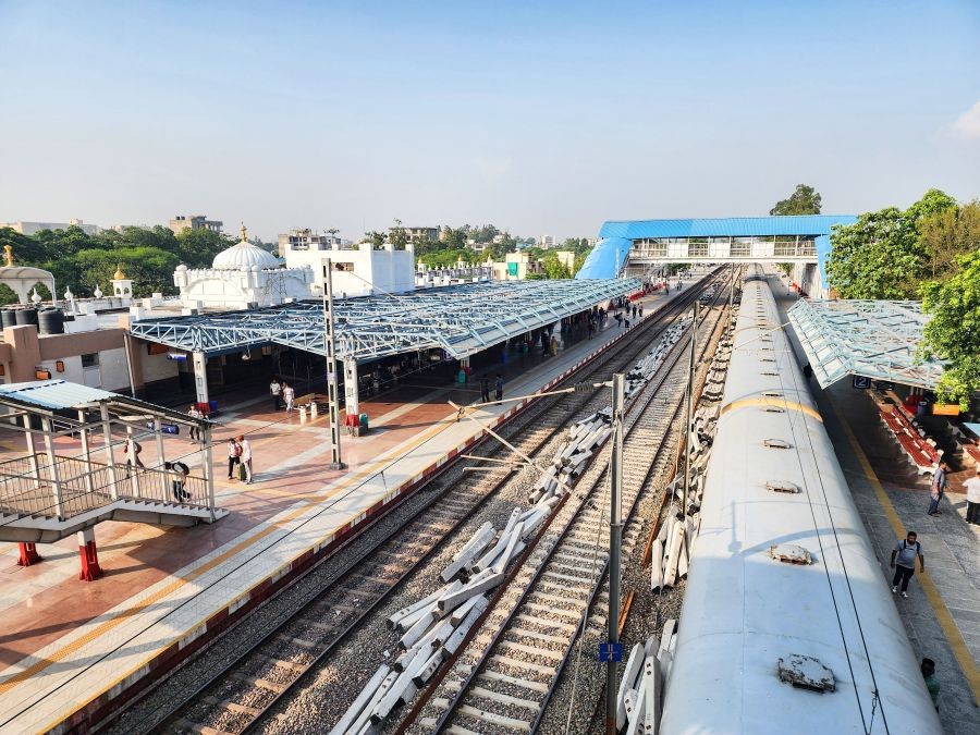 A view of the redeveloped SAS Nagar (Mohali) railway station ahead of its virtual inauguration by Prime Minister Narendra Modi from Jalandhar under the Amrit Bharat Station Scheme on July 17, 2026. (IANS File Photo)