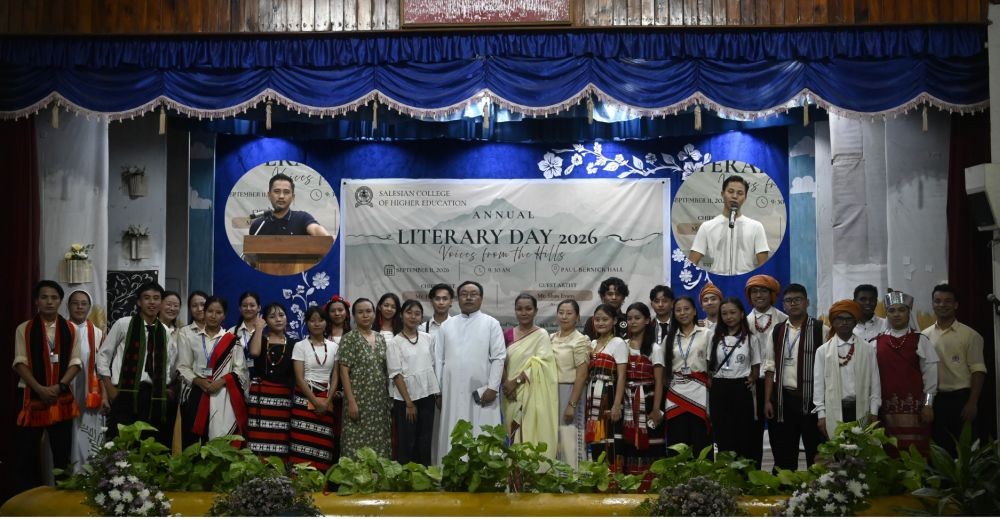 Faculty and students during the Literary Festival held at Salesian College of Higher Education in Dimapur on September 11.