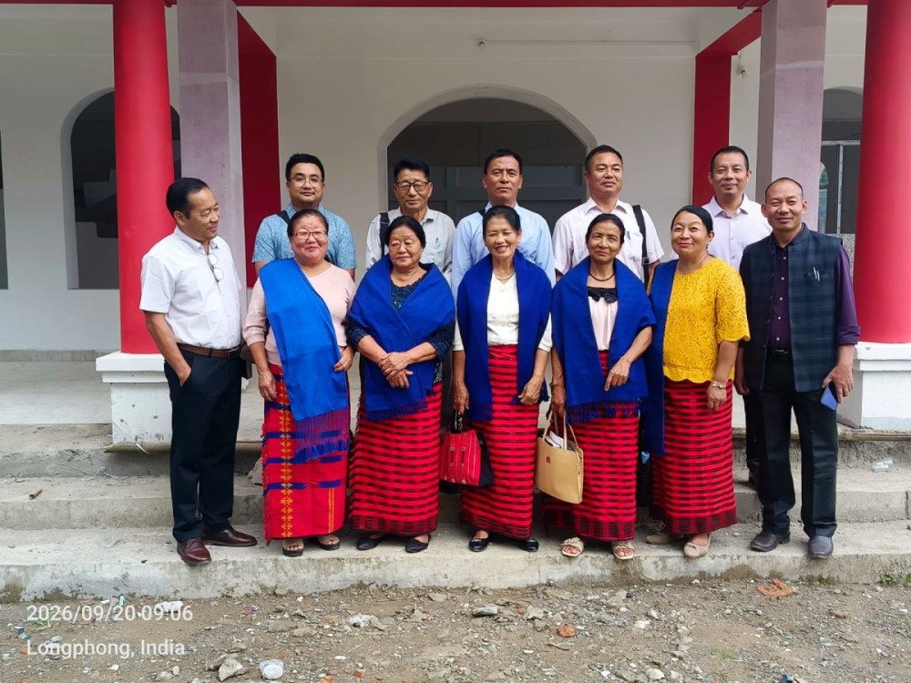 Members of the 13-member delegation from Chuchuyimpang Baptist Church Mission Board at Longphong Baptist Church in Arunachal Pradesh during the three-day spiritual revival programme held from September 18 to 20.