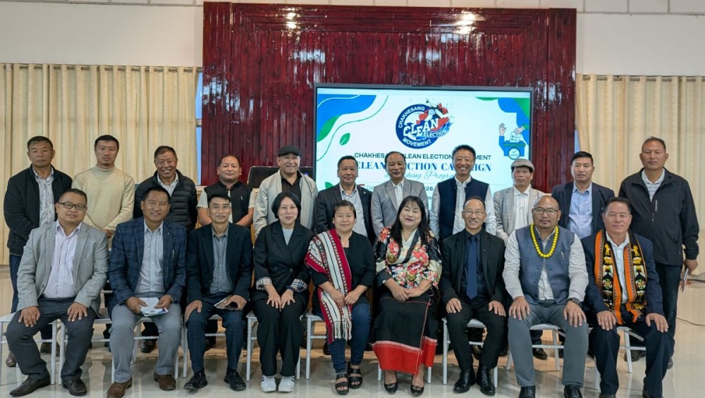 Committee members of the Chakhesang Clean Election Movement at the formal launch of Clean Election Campaign, Pfutsero on September 8. (Photo Courtesy: CCEM)