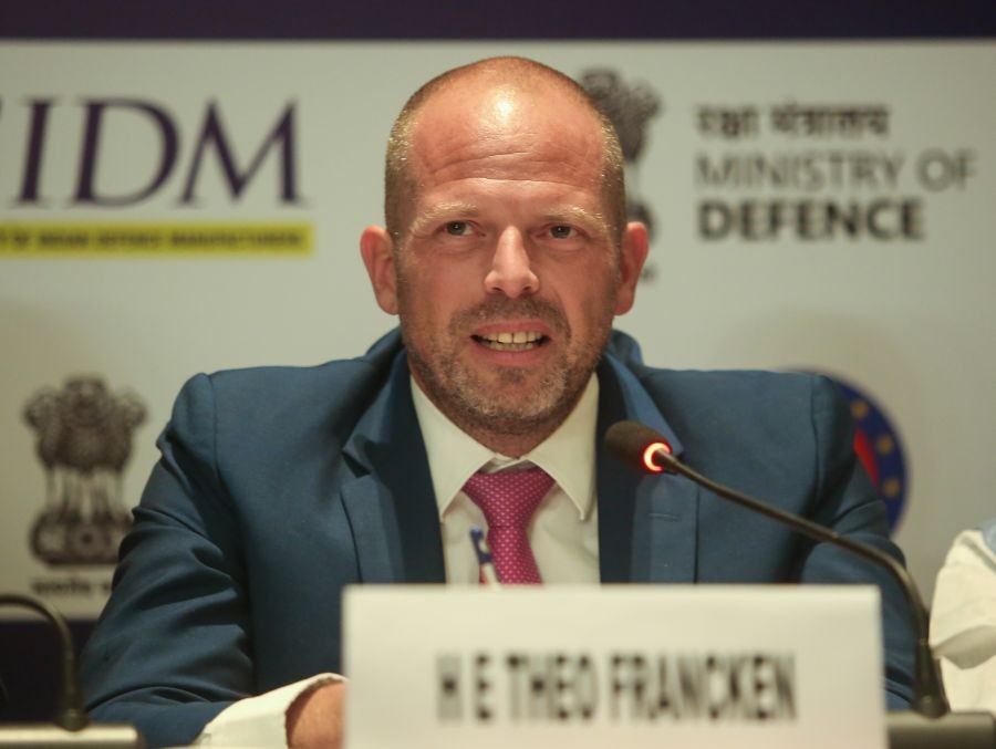 Belgium's Defence Minister Theo Francken during the India-Belgium Defence Roundtable and B2B Meeting in New Delhi on September 03, 2026. (IANS/Prem Nath Pandey Photo)