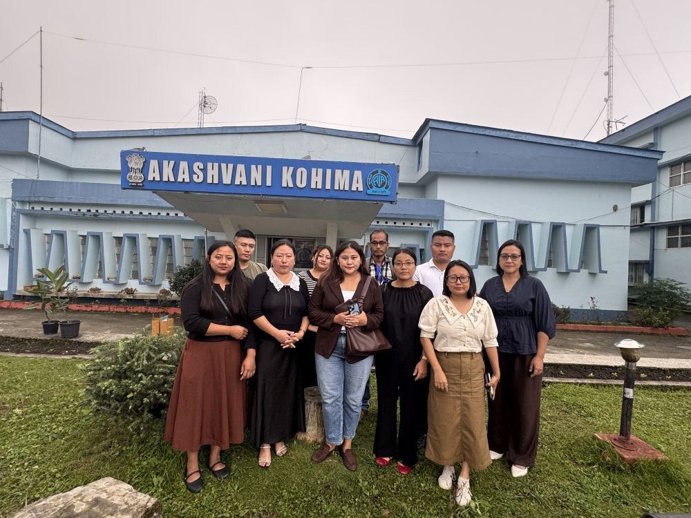 PTCs from Nagaland along with Asonuo, Additional Director (News), RNU Kohima, Mary, Editorial Executive, RNU Kohima during a one-day workshop for its PTC at the RNU Kohima on September 17. (Photo Courtesy: Akashwani News Kohima)
