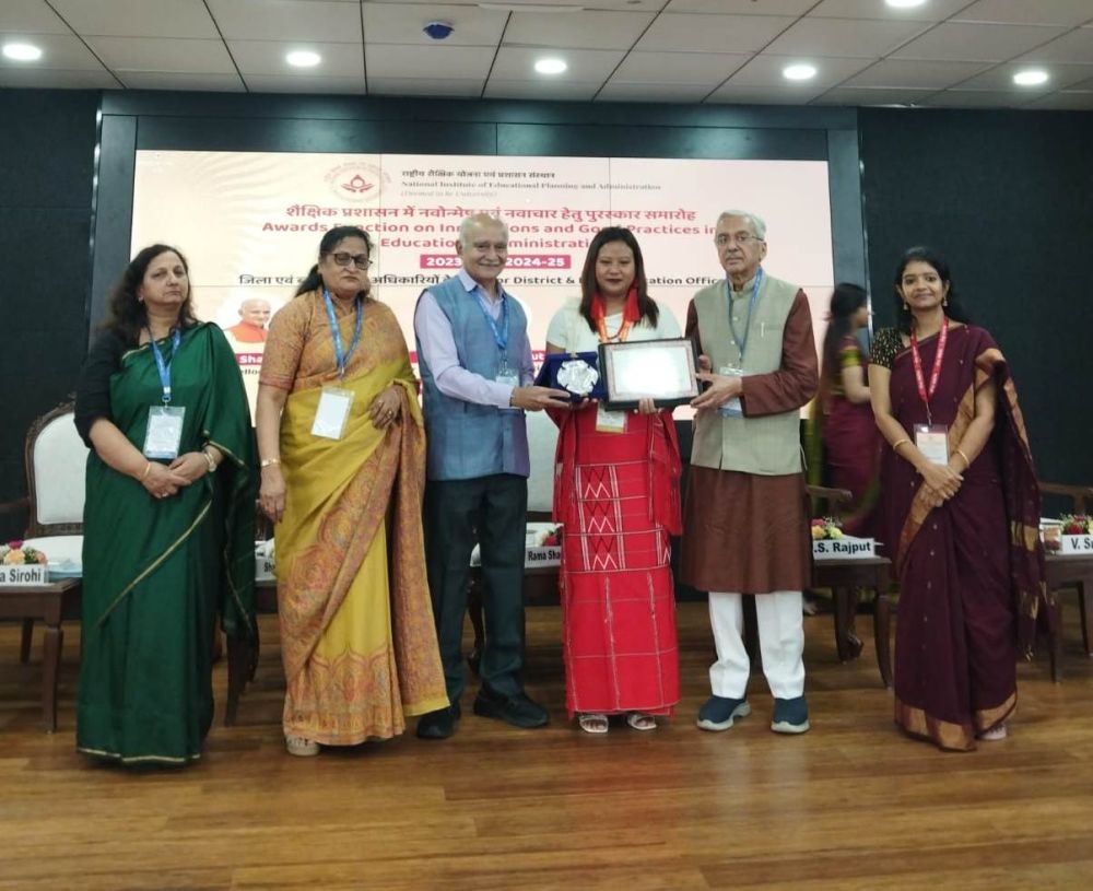 Hanrenla K along with other officials during a national conference held in New Delhi on September 3.
