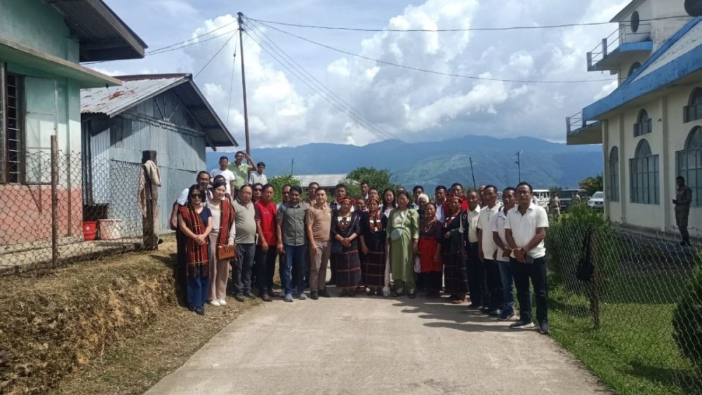 Nagaland State Biodiversity Board members along with others at Sukhai village on September 29. (Morung Photo)