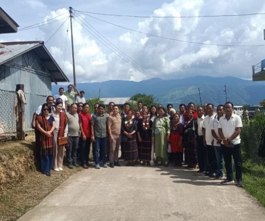 Nagaland State Biodiversity Board members along with others at Sukhai village on September 29. (Morung Photo)