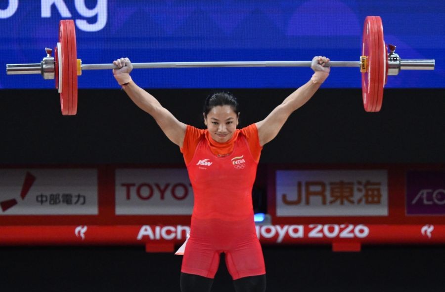 India’s Mirabai Chanu competes in the women’s 49kg weightlifting final at the Asian Games 2026 in Nagoya, Japan, on September 23, 2026. (Photo: IANS/Biplab Banerjee)