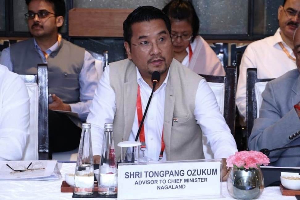 Advisor Tongpang Ozukum at the Jal Shakti Summit in New Delhi on September 2.