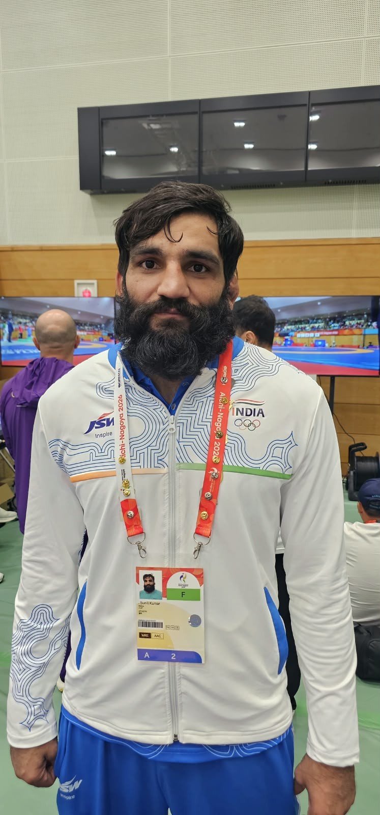 Asian Games: Sunil Kumar storms to bronze, makes history in Greco-Roman wrestling. (IANS Photo)
