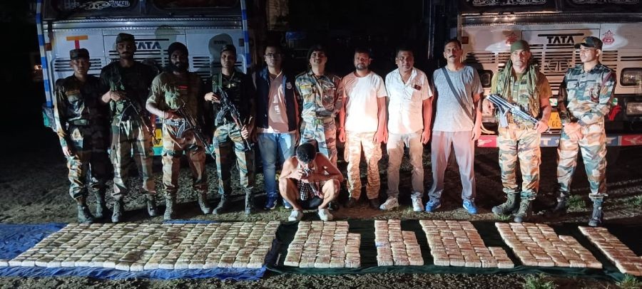 Banned methamphetamine tablets worth over Rs 425 crore seized in Assam, Tripura; three held. (IANS Photo)