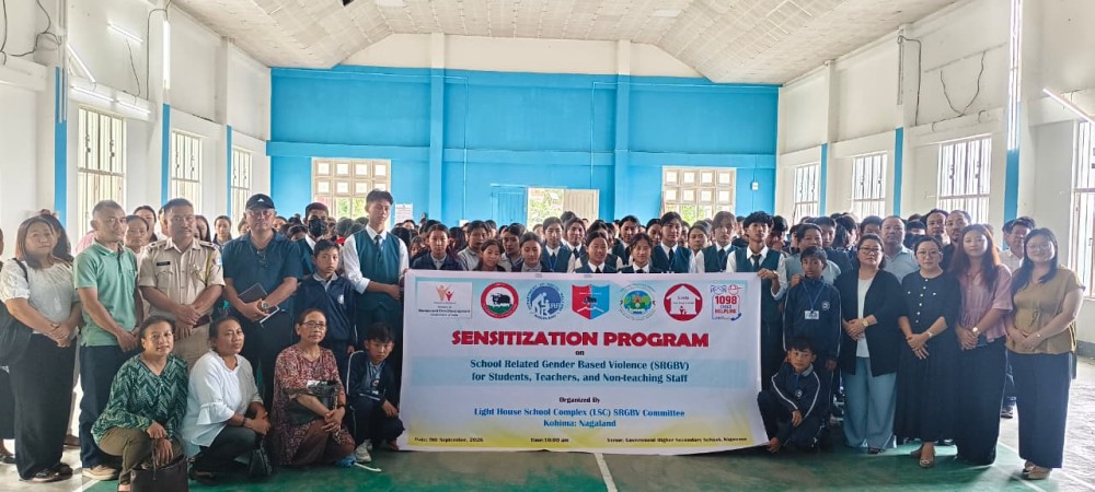 Dignitaries and resources persons with participants of sensitization programme on school-related gender-based violence at Kigwema on September 9.