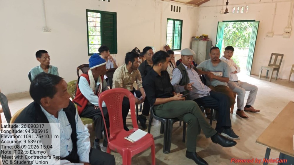 Representatives of the Humtso village during the review meeting held in Wokha on September 9.