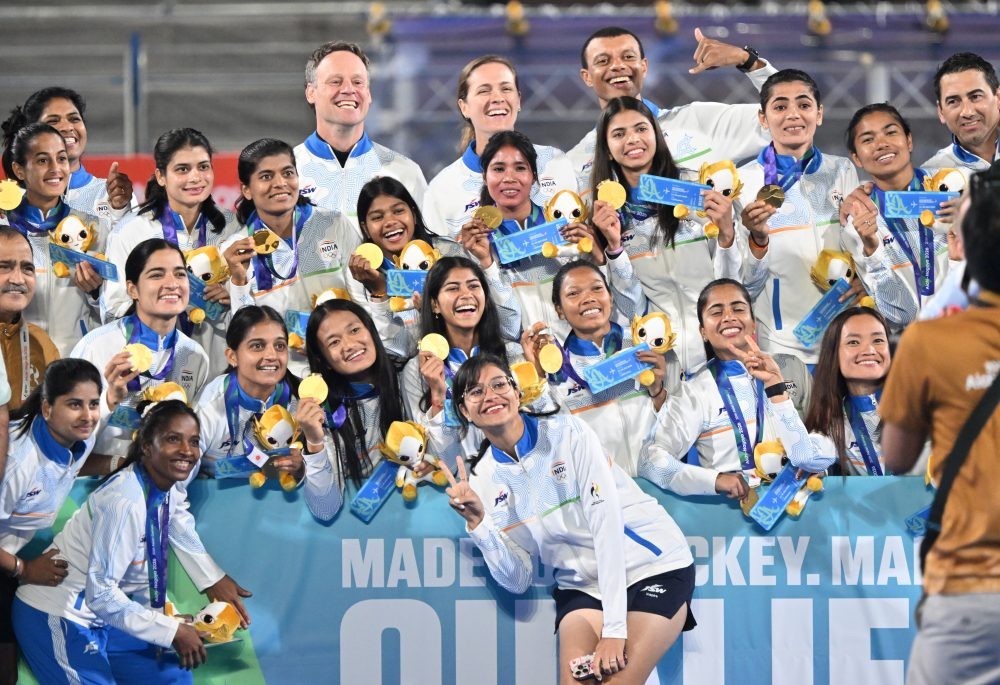 Asian Games: President Murmu hails women’s hockey team’s ‘magnificent gold medal triumph’