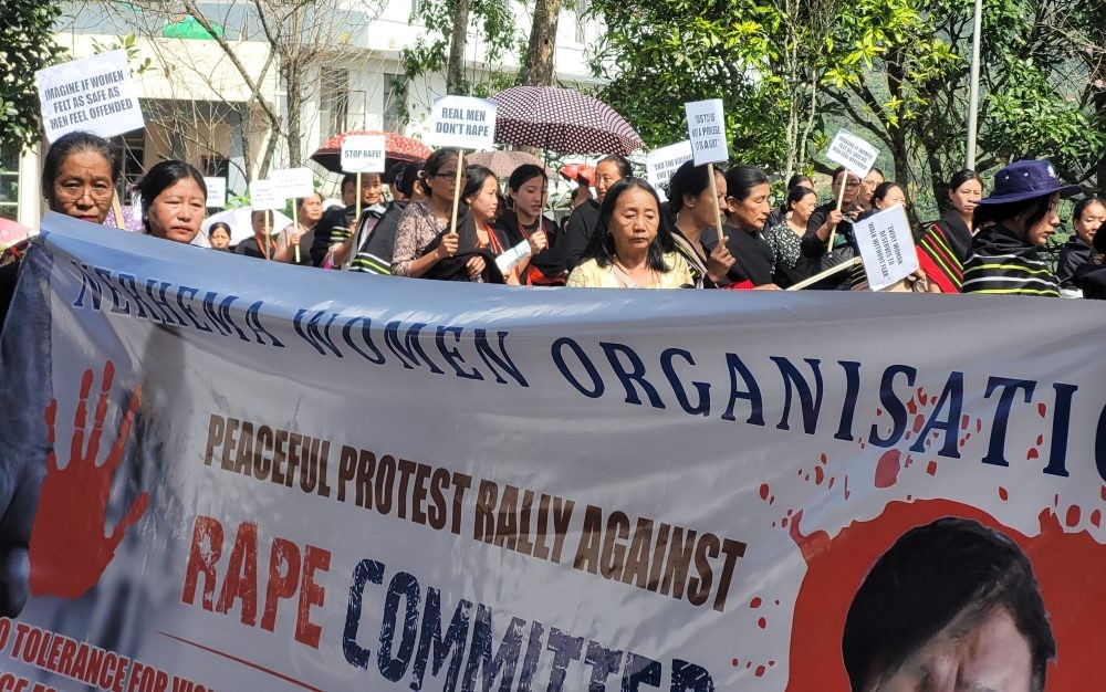 Protest rally in Chiephobozou over alleged rape