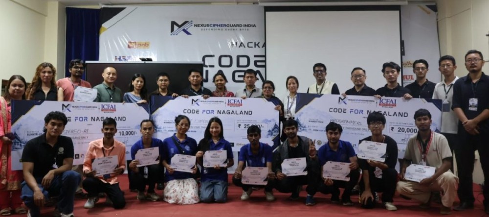 A 26-hour hackathon, Code For Nagaland, held on October 15 and 16, was organised by NEXUSCIPHERGUARD INDIA in collaboration with ICFAI University Nagaland.