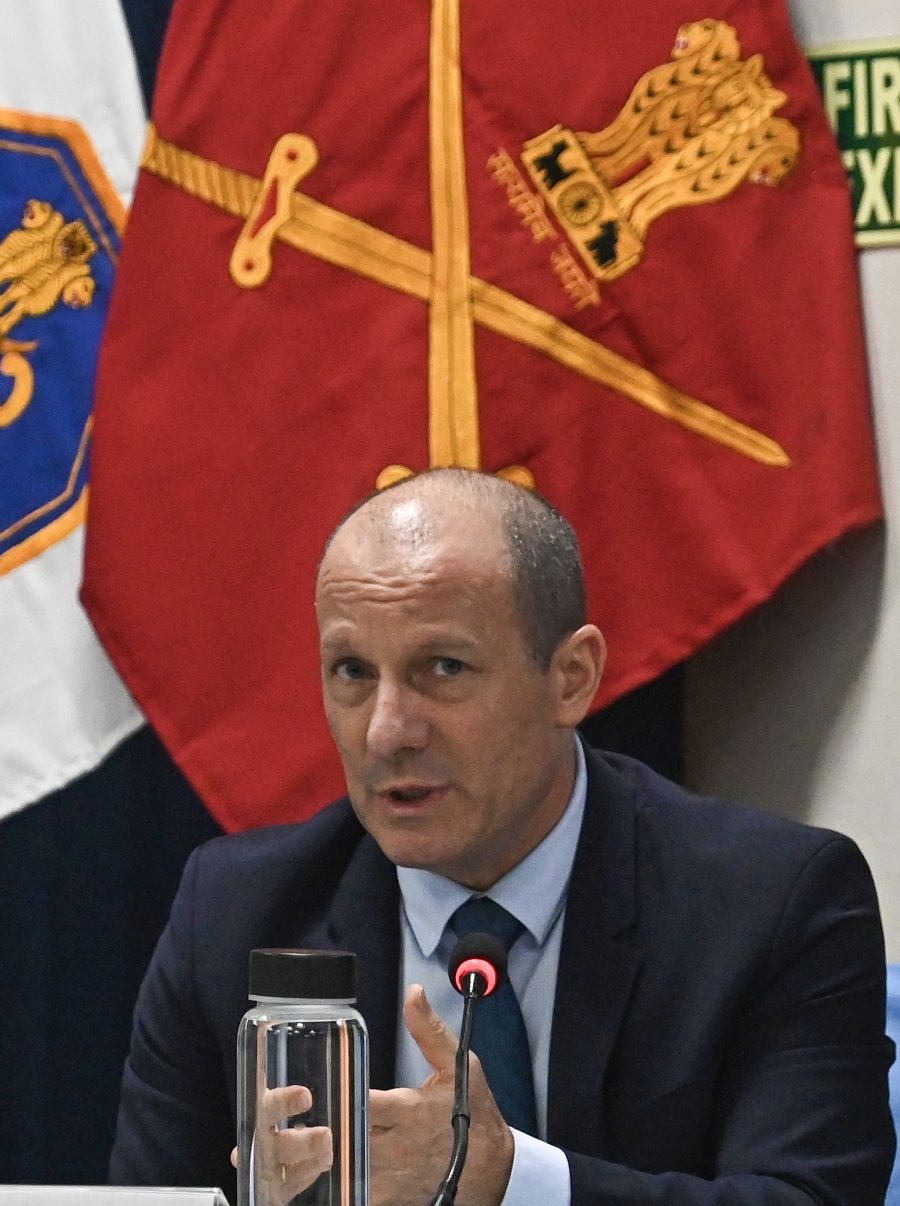 Ambassador of Israel to India Reuven Azar speaks during the event, “The Greatest Hostage Rescue Operation in History – 50 Years of the Entebbe Operation," at the United Service Institution of India in New Delhi on June 30, 2026. (Photo: IANS/Deepak Kumar)