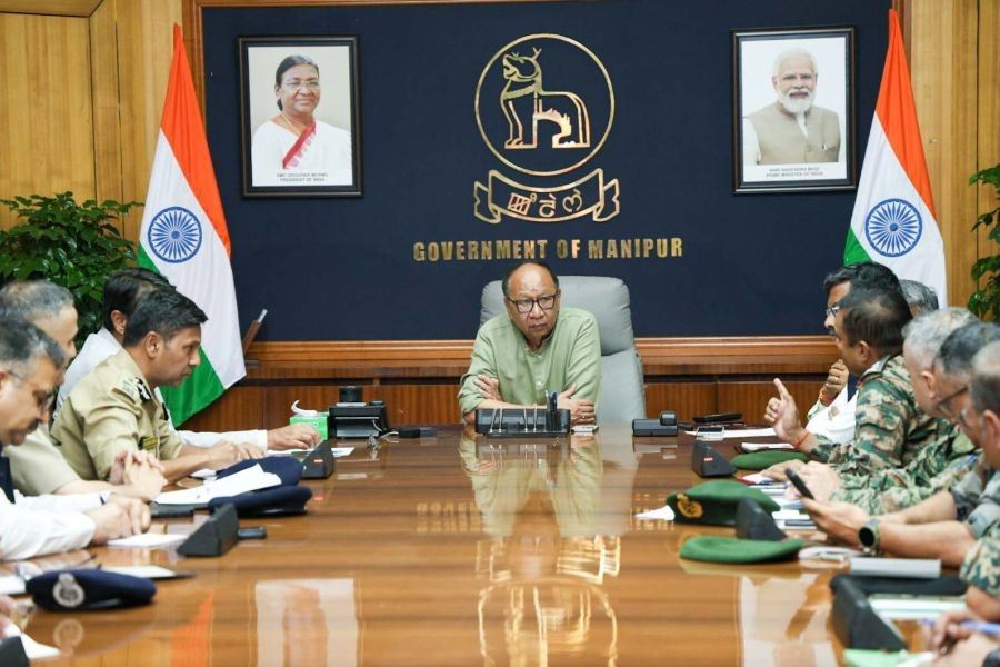 Manipur CM directs security agencies to step up security in vulnerable areas amid killings (Photo: CMO)