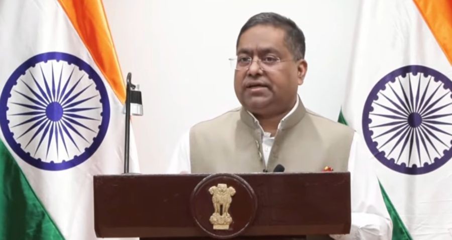 MEA spokesperson Randhir Jaiswal (Image Credit: YouTube/MinistryofExternalAffairs)
