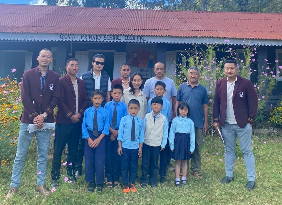 WASU officials with school children during educational drive.