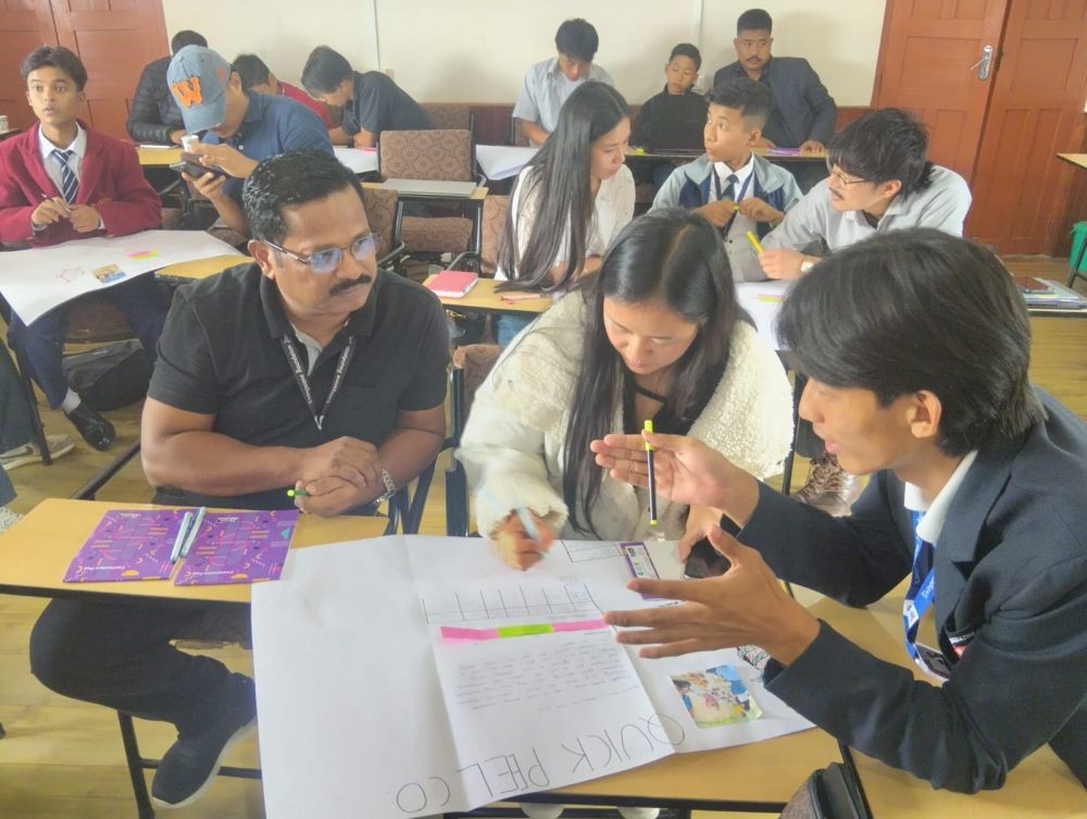 Students, teachers and interns during the session held as part of the Seed the Future Entrepreneur (STFE) Programme training on October 23.