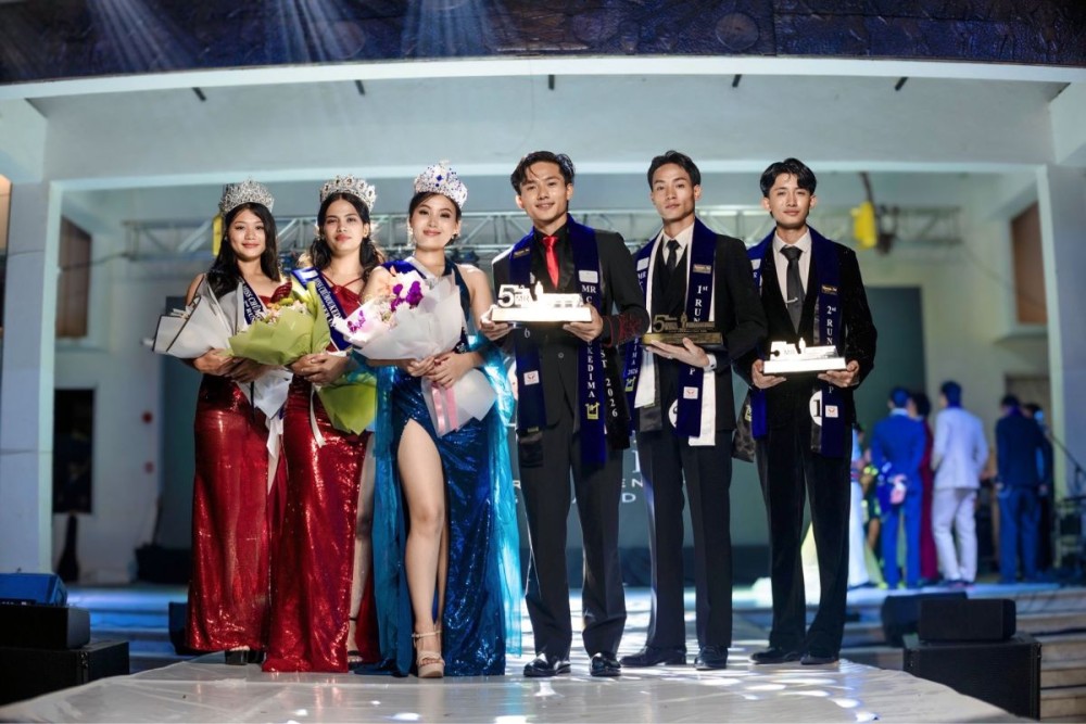 Alenpeter Yimchunger and Khiume Zaplu were crowned Mr and Miss Chümoukedima 2026 at a grand finale organised by Meraki Entertainment Nagaland on October 3.